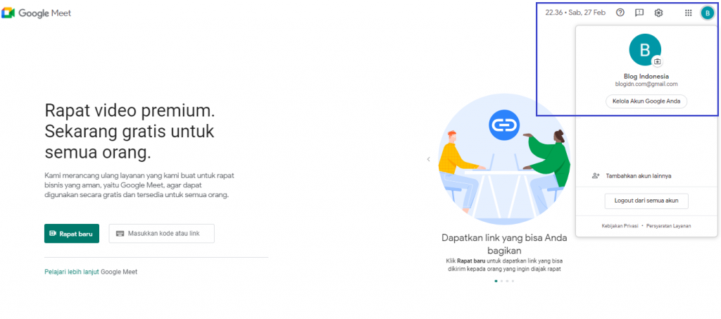 2 Cara Menggunakan Google Meet Di Laptop Dan Android | BlogIDN.com