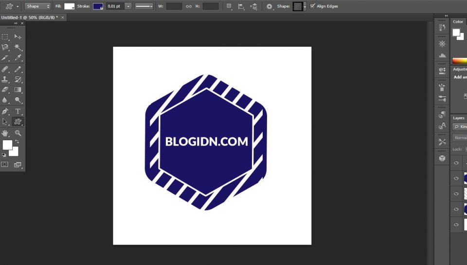 Cara Membuat Sudut Shape Melengkung (radius) Di Photoshop. | BlogIDN.com